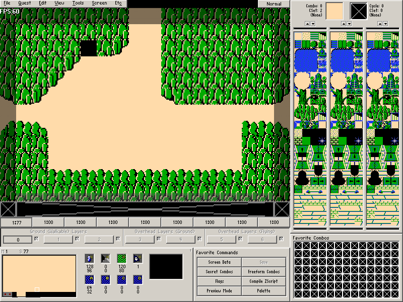 Here is a screenshot of 1st.qst open in ZQuest.