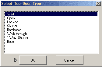 Selecting a door type
