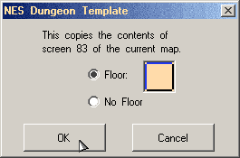 NES Dungeon Template dialog